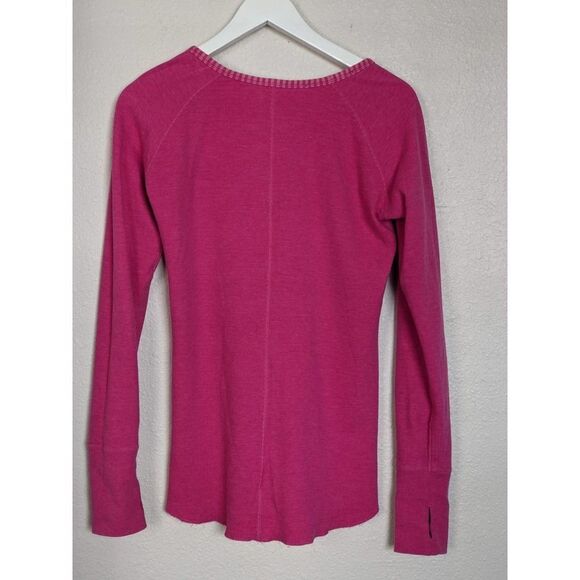 Lululemon Open Your Heart Striped Long Sleeve Reversible Knit Top Size S Pink - Picture 8 of 9